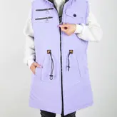 پافر زنانه پافر دخترانه مدل سیلیکونی دوزیپ رنگ یاسی (ارسال رایگان)