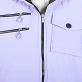 پافر زنانه پافر دخترانه مدل سیلیکونی دوزیپ رنگ یاسی (ارسال رایگان)