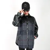 شکت چهارخانه زنانه مدل سپیا رنگ طوسی (ارسال رایگان)