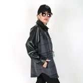 شکت چهارخانه زنانه مدل سپیا رنگ طوسی (ارسال رایگان)