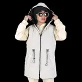 پافر زنانه پافر دخترانه مدل موجی سیلیکونی رنگ سفید (ارسال رایگان)