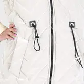 پافر زنانه پافر دخترانه مدل موجی سیلیکونی رنگ سفید (ارسال رایگان)