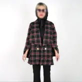 مانتو کتی مانتو پاییزه مدل راز رنگ مشکی قرمز(ارسال رایگان)