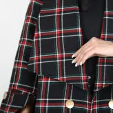 مانتو کتی مانتو پاییزه مدل راز رنگ مشکی قرمز(ارسال رایگان)