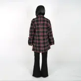 مانتو کتی مانتو پاییزه مدل راز رنگ مشکی قرمز(ارسال رایگان)