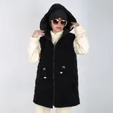 پافر زنانه پافر دخترانه مدل موجی سیلیکونی رنگ مشکی (ارسال رایگان)