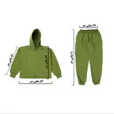 ست هودی و شلوار مدل کراپ رنگ مشکی(ارسال رایگان)