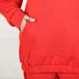 ست هودی و شلوار مدل جیب دار رنگ نارنجی(ارسال رایگان)