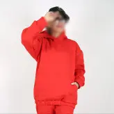 ست هودی و شلوار مدل جیب دار رنگ نارنجی(ارسال رایگان)