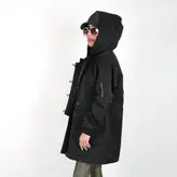 بارانی زنانه بارانی دخترانه جنس کتان رنگ مشکی (ارسال رایگان)