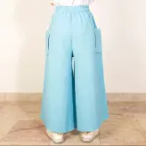 شلوار دامنی رنگ آبی (ارسال رایگان)