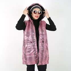 پافر زنانه پافر دخترانه مدل پوست ماری رنگ صورتی (ارسال رایگان)