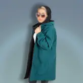 بارونی دورو جنس میکرو رنگ سبز(ارسال رایگان)