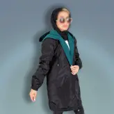 بارونی دورو جنس میکرو رنگ سبز(ارسال رایگان)