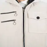 پافر زنانه پافر دخترانه مدل سیلیکونی دوزیپ رنگ سفید (ارسال رایگان)