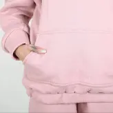 ست هودی و شلوار مدل جیب دار رنگ صورتی(ارسال رایگان)