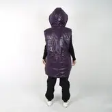 پافر زنانه پافر دخترانه مدل پوست ماری رنگ بنفش (ارسال رایگان)