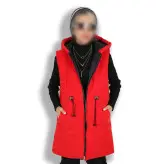 پافر زنانه پافر دخترانه مدل سیلیکونی رنگ قرمز(ارسال رایگان)