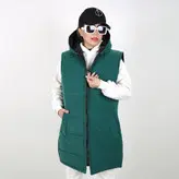 پافر زنانه پافر دخترانه مدل سیلیکونی ساده رنگ یشمی (ارسال رایگان)