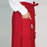 شلوار دامنی رنگ قرمز (ارسال رایگان)