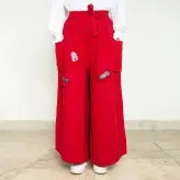 شلوار دامنی رنگ قرمز (ارسال رایگان)