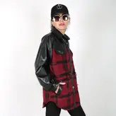 شکت چهارخانه زنانه مدل سپیا رنگ قرمز (ارسال رایگان)