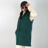 پافر زنانه پافر دخترانه مدل سیلیکونی دوزیپ رنگ سبزتیره (ارسال رایگان)