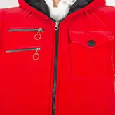 پافر زنانه پافر دخترانه مدل سیلیکونی دوزیپ رنگ قرمز (ارسال رایگان)