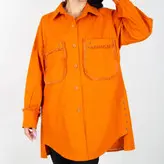 تونیک زنانه مدل ریش ریش رنگ نارنجی (ارسال رایگان)