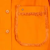 تونیک زنانه مدل ریش ریش رنگ نارنجی (ارسال رایگان)