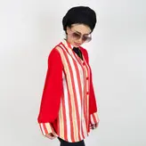 تونیک زنانه جنس ساتن رنگ قرمز (ارسال رایگان)