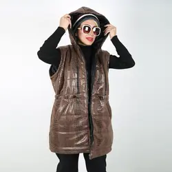 پافر زنانه پافر دخترانه مدل پوست ماری رنگ شکلاتی (ارسال رایگان)