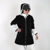 کاپشن زنانه کاپشن دخترانه مدل حلیا رنگ مشکی (ارسال رایگان)