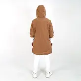 کاپشن زنانه کاپشن دخترانه مدل حلیا رنگ قهوه ای (ارسال رایگان)