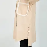 تونیک زنانه مدل ریش ریش رنگ کرم (ارسال رایگان)