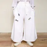 شلوار دامنی رنگ سفید (ارسال رایگان)