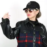 شکت چهارخانه زنانه مدل سپیا رنگ سورمه ای (ارسال رایگان)