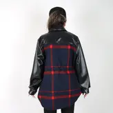 شکت چهارخانه زنانه مدل سپیا رنگ سورمه ای (ارسال رایگان)