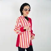 تونیک زنانه جنس ساتن رنگ سرخابی (ارسال رایگان)