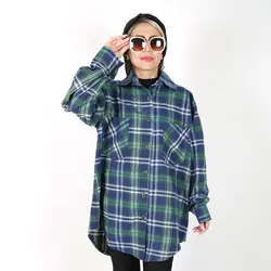 تونیک زنانه چهارخانه مدل زیبا رنگ سفید (ارسال رایگان)