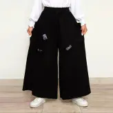 شلوار دامنی رنگ مشکی (ارسال رایگان)