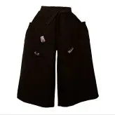 شلوار دامنی رنگ مشکی (ارسال رایگان)