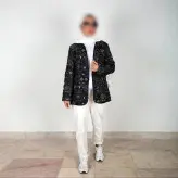 مانتو کتی گیلدخت جنس تافته رنگ مشکی مدل سپیا (ارسال رایگان)