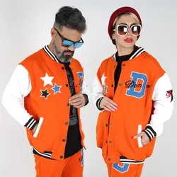 ست سویشرت زنانه ست سویشرت مردانه مدل دی رنگ نارنجی (ارسال رایگان)