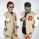 ست سویشرت زنانه ست سویشرت مردانه مدل دی رنگ کرم (ارسال رایگان)