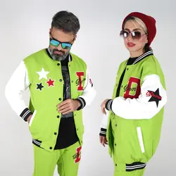 ست سویشرت زنانه ست سویشرت مردانه مدل دی رنگ سبزروشن (ارسال رایگان)