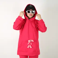 ست هودی و شلوار مدل خرگوشی رنگ سرخابی (ارسال رایگان)