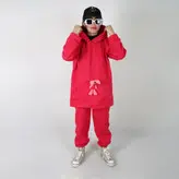 ست هودی و شلوار مدل خرگوشی رنگ سرخابی (ارسال رایگان)