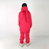 ست هودی و شلوار مدل خرگوشی رنگ سرخابی (ارسال رایگان)