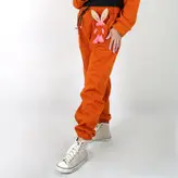 ست هودی و شلوار مدل خرگوشی رنگ نارنجی (ارسال رایگان)